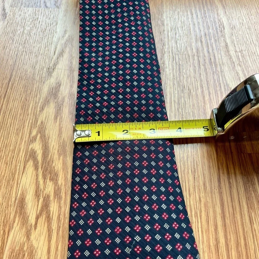 Giorgio Armani Cravatte Black Abstract Tie 100% Silk Made In Italy